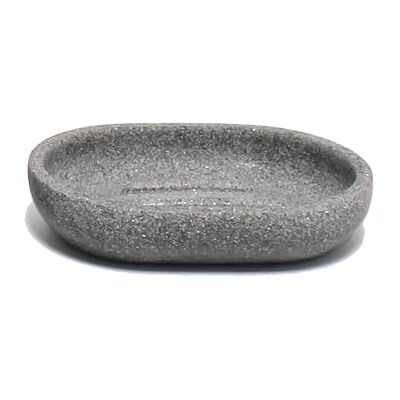 Douceur d'Intérieur Granite Seifenschale (12 x 8,5 x 2 cm), einfarbig, Polyresin, Grau Douceur d'Intérieur Granite Seifenschale (12 x 8,5 x 2 cm), einfarbig, Polyresin, Grau