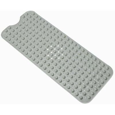 Amazon Basics Rutschfeste Badematte mit Saugnäpfen für Badewanne und Dusche, 40 Zoll x 16 Zoll, Grau Amazon Basics Rutschfeste Badematte mit Saugnäpfen für Badewanne und Dusche, 40 Zoll x 16 Zoll, Grau