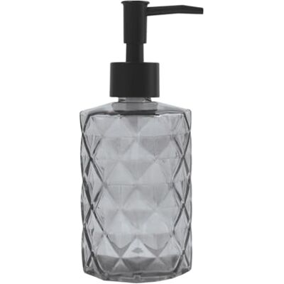 MSV Seifenspender Quincy mit Pumpe Flüssigseifen-Spender Glas 300ml Langliebig und Robust matt schwarz MSV Seifenspender Quincy mit Pumpe Flüssigseifen-Spender Glas 300ml Langliebig und Robust matt schwarz