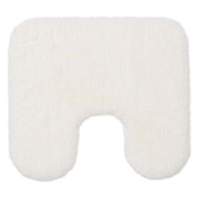 Gözze Deluxe Badteppich mit Ausschnitt und extra hohem Flor, 100% Polyester (Mikrofaser), Mit Antirutschbeschichtung, 50 x 45 cm Creme Gözze Deluxe Badteppich mit Ausschnitt und extra hohem Flor, 100% Polyester (Mikrofaser), Mit Antirutschbeschichtung, 50 x 45 cm Creme