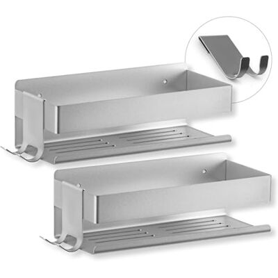 BENKSTEIN Duschablage 2er-Set Duschregal – zum Kleben oder Bohren Duschkorb zum Hängen – ohne Bohren montierbar Duschgel & Shampoo Halterung für Dusche & Co. Badezimmer Organizer, Shower Shelf BENKSTEIN Duschablage 2er-Set Duschregal – zum Kleben oder Bohren Duschkorb zum Hängen – ohne Bohren montierbar Duschgel & Shampoo Halterung für Dusche & Co. Badezimmer Organizer, Shower Shelf