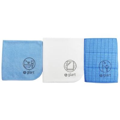 Glart 3er Set Microfasertücher für Bad, WC, Dusche, Badezimmer, Sanitär, Haushalt Glart 3er Set Microfasertücher für Bad, WC, Dusche, Badezimmer, Sanitär, Haushalt