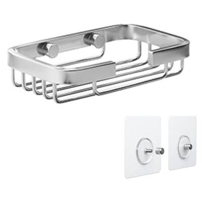 TATAY Duschkorb Ohne Bohren Rechteckig Mit Befestigungssystem (Quick Fix) Belastbar bis 5 kg 100% Rostfreies Aluminium Duschablage zur Badorganisation – 9 x 3,2 x 14 cm – Chrom TATAY Duschkorb Ohne Bohren Rechteckig Mit Befestigungssystem (Quick Fix) Belastbar bis 5 kg 100% Rostfreies Aluminium Duschablage zur Badorganisation – 9 x 3,2 x 14 cm – Chrom