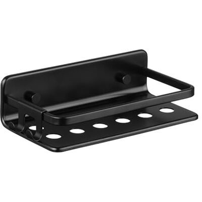 TATAY Duschablage Ohne Bohren Rechteckig Aluminium Mit Schrauben und Quick Fix Befestigungssystem Feuchtigkeitsbeständig Schneller Wasserablauf 10 x 5,5 x 20 cm – Modell Serenity – Schwarz TATAY Duschablage Ohne Bohren Rechteckig Aluminium Mit Schrauben und Quick Fix Befestigungssystem Feuchtigkeitsbeständig Schneller Wasserablauf 10 x 5,5 x 20 cm – Modell Serenity – Schwarz