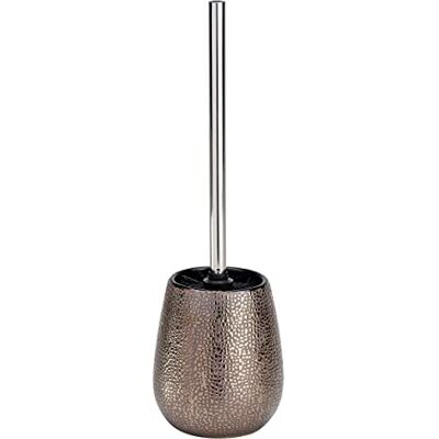 WENKO WC-Garnitur Mod. Marrakesh freistehende Toilettenbürste aus Keramik mit Glanzstruktur für Badezimmer und Gäste-WC dekorativer Bürstenhalter mit schwarzem Bürstenkopf Ø 12,5 x 41 cm Braun WENKO WC-Garnitur Mod. Marrakesh freistehende Toilettenbürste aus Keramik mit Glanzstruktur für Badezimmer und Gäste-WC dekorativer Bürstenhalter mit schwarzem Bürstenkopf Ø 12,5 x 41 cm Braun