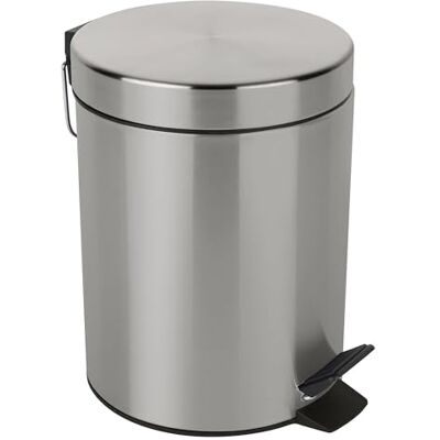 Spirella – SYDNEY Edelstahl-Treteimer – Modernes Design – Leicht zu öffnen – Herausnehmbarer Inneneimer – Bad- oder Küchenaccessoire – Gebürstete Oberfläche – 5 l Spirella – SYDNEY Edelstahl-Treteimer – Modernes Design – Leicht zu öffnen – Herausnehmbarer Inneneimer – Bad- oder Küchenaccessoire – Gebürstete Oberfläche – 5 l