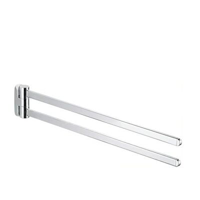 Lenz Handtuchhalter Aura in Chrom – 2 schwenkbare Arme, Länge 40 cm – Robuste & Pflegeleichte Oberfläche – Wandmontage inkl. Befestigungsmaterial – 3405302 Lenz Handtuchhalter Aura in Chrom – 2 schwenkbare Arme, Länge 40 cm – Robuste & Pflegeleichte Oberfläche – Wandmontage inkl. Befestigungsmaterial – 3405302