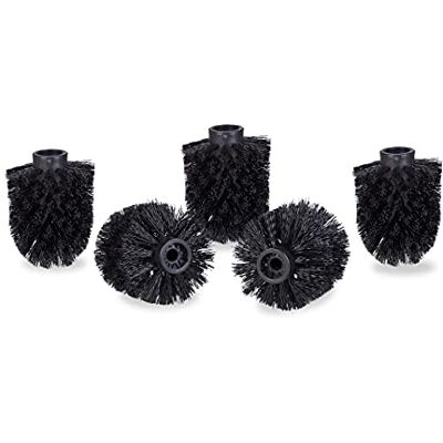 Relaxdays WC Bürstenkopf im 5er Set, lose Toilettenbürsten 9,5mm Gewinde, Ersatzbürstenkopf Durchmesser 7 cm, schwarz Relaxdays WC Bürstenkopf im 5er Set, lose Toilettenbürsten 9,5mm Gewinde, Ersatzbürstenkopf Durchmesser 7 cm, schwarz
