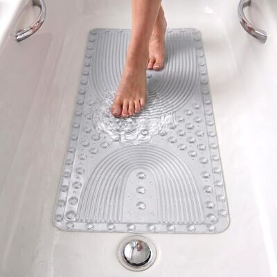 edihome , Badewannenmatte rutschfest 90x41,5 cm, Duschmatte, Antirutschmatte Duscheinlage, Blasen mit Saugnäpfen, BPA-frei, Antibakteriell, Schimmelresistent (Transparent, 90x41,5 cm) edihome , Badewannenmatte rutschfest 90x41,5 cm, Duschmatte, Antirutschmatte Duscheinlage, Blasen mit Saugnäpfen, BPA-frei, Antibakteriell, Schimmelresistent (Transparent, 90x41,5 cm)