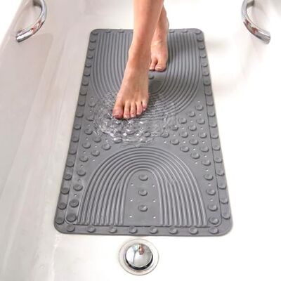 edihome , Badewannenmatte Rutschfest 90x41,5 cm, Duschmatte, Antirutschmatte Duscheinlage, Blasen mit Saugnäpfen, BPA-frei, Antibakteriell, Schimmelresistent, Familiensicherheit (Lichtgrau, 90x41,5 cm) edihome , Badewannenmatte Rutschfest 90x41,5 cm, Duschmatte, Antirutschmatte Duscheinlage, Blasen mit Saugnäpfen, BPA-frei, Antibakteriell, Schimmelresistent, Familiensicherheit (Lichtgrau, 90x41,5 cm)