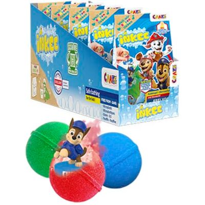 INKEE SURPRISE PAW PATROL, Badebomben Kinder mit Überraschung, Paw Patrol Spielzeug für die Badewanne, mit Cola-Gummi Duft und Schaum-Effekt, 5 Stück INKEE SURPRISE PAW PATROL, Badebomben Kinder mit Überraschung, Paw Patrol Spielzeug für die Badewanne, mit Cola-Gummi Duft und Schaum-Effekt, 5 Stück