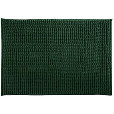 MSV Mikrofaser Chenille Badmatte 50x80cm Dunkelgrün - Badmatte MSV Mikrofaser Chenille Badmatte 50x80cm Dunkelgrün - Badmatte