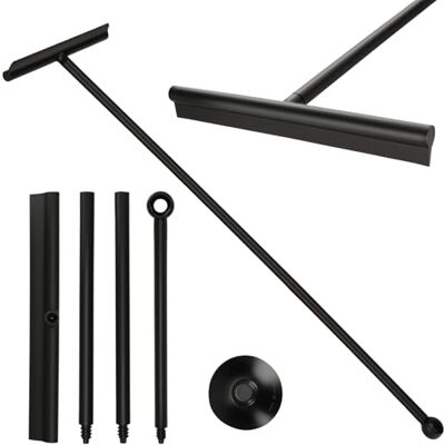 Romon Duschabzieher, 30cm Breitklinge Abzieher mit Halterung, 3-stufig Verstellbarer Stiel (34.5-89cm) Duschkabinenabzieher Langer stiel für Boden Dusche Fenste, Fensterwischer, Schwarz Romon Duschabzieher, 30cm Breitklinge Abzieher mit Halterung, 3-stufig Verstellbarer Stiel (34.5-89cm) Duschkabinenabzieher Langer stiel für Boden Dusche Fenste, Fensterwischer, Schwarz