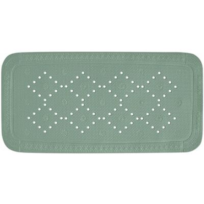Spirella Alaska PVC-Schaumstoff-Badematte rutschfeste Badematte mit Saugnäpfen und Abflusslöchern, schimmelresistent Moosgrün 91 x 36 cm Spirella Alaska PVC-Schaumstoff-Badematte rutschfeste Badematte mit Saugnäpfen und Abflusslöchern, schimmelresistent Moosgrün 91 x 36 cm