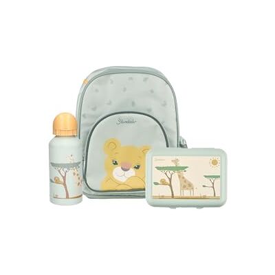 Sterntaler Kindergarten Set Löwe Leo – Unisex Multipack mit Löwen-Motiv – Enthält Kinderrucksack mit Kühlfunktion, Brotdose und Trinkflasche – Farbe Steingrau Sterntaler Kindergarten Set Löwe Leo – Unisex Multipack mit Löwen-Motiv – Enthält Kinderrucksack mit Kühlfunktion, Brotdose und Trinkflasche – Farbe Steingrau