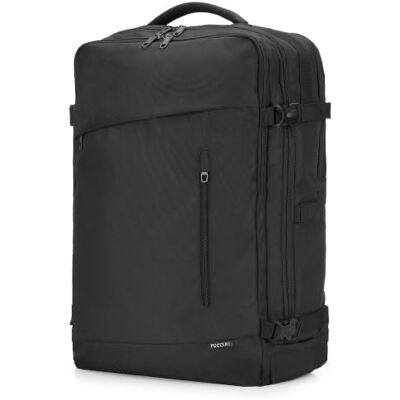 PUCCINI Easy Pack XL Handgepäck Großer Rucksack 55x37x20 cm für Lufthansa Eurowings Condor Ryanair Wasserdichter Reiserucksack Flugzeug Reisetasche für Herren und Damen 40,7L Schwarz PUCCINI Easy Pack XL Handgepäck Großer Rucksack 55x37x20 cm für Lufthansa Eurowings Condor Ryanair Wasserdichter Reiserucksack Flugzeug Reisetasche für Herren und Damen 40,7L Schwarz
