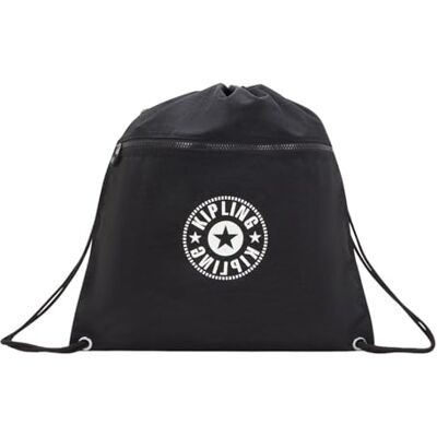 Kipling SUPERTABOO Mittelgroßer Rucksack with Drawstring, Black Lite Black Kipling SUPERTABOO Mittelgroßer Rucksack with Drawstring, Black Lite Black