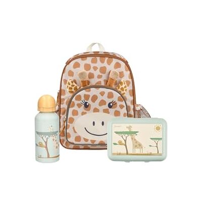 Sterntaler Kindergarten Set Giraffe Kaya – Unisex Multipack mit Giraffen-Motiv – Enthält Kinderrucksack mit Kühlfunktion, Brotdose und Trinkflasche – Farbe Goldbraun Sterntaler Kindergarten Set Giraffe Kaya – Unisex Multipack mit Giraffen-Motiv – Enthält Kinderrucksack mit Kühlfunktion, Brotdose und Trinkflasche – Farbe Goldbraun