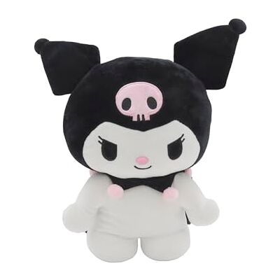 CYPBRANDS Hello Kitty, Sanrio, Rucksack, Plüsch, Taschen, 3D-Figur, Kuromi, Schwarz, offizielles Produkt, Schwarz, Estandar, Casual CYPBRANDS Hello Kitty, Sanrio, Rucksack, Plüsch, Taschen, 3D-Figur, Kuromi, Schwarz, offizielles Produkt, Schwarz, Estandar, Casual