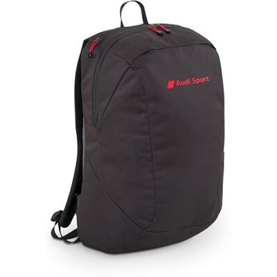 Audi collection Audi 3152500600 Rucksack Backpack Daypack Tasche Tagesrucksack, schwarz, mit Audi Sport Schriftzug in rot Audi collection Audi 3152500600 Rucksack Backpack Daypack Tasche Tagesrucksack, schwarz, mit Audi Sport Schriftzug in rot