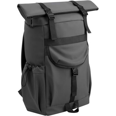 Cozary Rolltop Rucksack Damen & Herren, wasserdichter Laptop Rucksack mit 16-Zoll-Laptopfach, Unisex Rolltop Rucksack für Damen und Herren, ideal für Uni, Arbeit und Fahrradfahren Cozary Rolltop Rucksack Damen & Herren, wasserdichter Laptop Rucksack mit 16-Zoll-Laptopfach, Unisex Rolltop Rucksack für Damen und Herren, ideal für Uni, Arbeit und Fahrradfahren