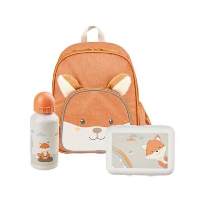 Sterntaler Kindergarten Set Fuchs Filou – Unisex Multipack mit Fuchs-Motiv – Enthält Kinderrucksack mit Kühlfunktion, Brotdose und Trinkflasche – Farbe Rost Sterntaler Kindergarten Set Fuchs Filou – Unisex Multipack mit Fuchs-Motiv – Enthält Kinderrucksack mit Kühlfunktion, Brotdose und Trinkflasche – Farbe Rost