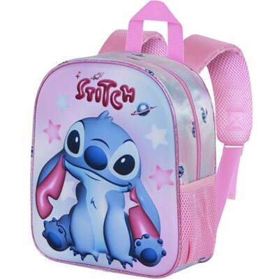 Disney Lilo und Stitch Cosmic-Elite 3D Rucksack, Rosa, 25 x 30 cm, Kapazität 7 L Disney Lilo und Stitch Cosmic-Elite 3D Rucksack, Rosa, 25 x 30 cm, Kapazität 7 L