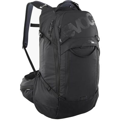 EVOC TRAIL PRO BLACKLINE 26 Protektorrucksack (leichter Rucksack mit Rückenprotektor, inkl. Trinkblasenfach, optimaler Sitz, S/M), Schwarz EVOC TRAIL PRO BLACKLINE 26 Protektorrucksack (leichter Rucksack mit Rückenprotektor, inkl. Trinkblasenfach, optimaler Sitz, S/M), Schwarz