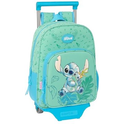 safta Stich Aloha Kinderrucksack mit Trolley 705, ideal für Kinder verschiedener Altersgruppen, bequem und vielseitig, Qualität und Widerstandsfähigkeit, 26 x 11 x 34 cm, Türkis, türkis, Estándar, safta Stich Aloha Kinderrucksack mit Trolley 705, ideal für Kinder verschiedener Altersgruppen, bequem und vielseitig, Qualität und Widerstandsfähigkeit, 26 x 11 x 34 cm, Türkis, türkis, Estándar,