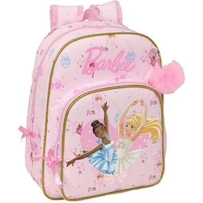 safta BARBIE BALLET Schulrucksack für Kinder, Rucksack, Kinderrucksack, anpassbar an Kinderwagen, ideal für Kinder im Schulalter, bequem und vielseitig, Qualität und Widerstandsfähigkeit, 26 x 11 x 34 cm safta BARBIE BALLET Schulrucksack für Kinder, Rucksack, Kinderrucksack, anpassbar an Kinderwagen, ideal für Kinder im Schulalter, bequem und vielseitig, Qualität und Widerstandsfähigkeit, 26 x 11 x 34 cm
