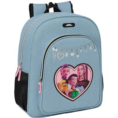 safta K-POP Demon Hunters HUNTR/X Schulrucksack für Kinder, Kinderrucksack, anpassbar an Kinderwagen, ideal für Kinder im Schulalter, bequem und vielseitig, Widerstandsfähigkeit, 32 x 12 x 38 cm safta K-POP Demon Hunters HUNTR/X Schulrucksack für Kinder, Kinderrucksack, anpassbar an Kinderwagen, ideal für Kinder im Schulalter, bequem und vielseitig, Widerstandsfähigkeit, 32 x 12 x 38 cm