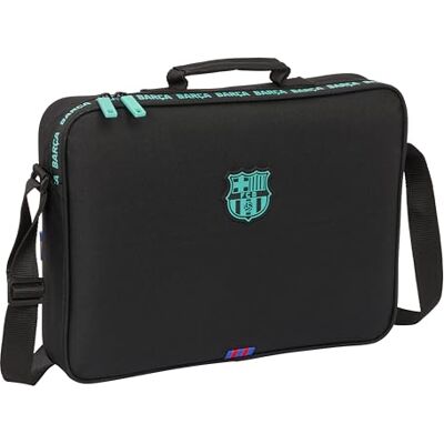 safta M385, F.C. Barcelona 3. Team-Tasche, Schultasche, Umhängetasche, bequem und vielseitig, Qualität und Widerstandsfähigkeit, 38 x 6 x 28 cm, Schwarz, Unisex Kinder, Standard safta M385, F.C. Barcelona 3. Team-Tasche, Schultasche, Umhängetasche, bequem und vielseitig, Qualität und Widerstandsfähigkeit, 38 x 6 x 28 cm, Schwarz, Unisex Kinder, Standard