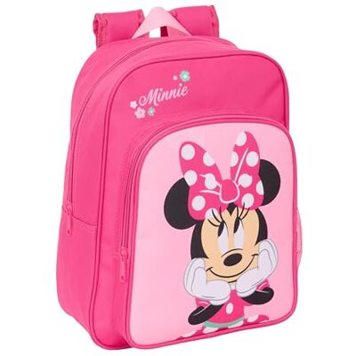 safta Minnie Mouse Schulrucksack für Kinder, Kinderrucksack, anpassbar an Kinderwagen, ideal für Kinder im Schulalter, bequem und vielseitig, Qualität und Widerstandsfähigkeit, 26 x 11 x 34 cm safta Minnie Mouse Schulrucksack für Kinder, Kinderrucksack, anpassbar an Kinderwagen, ideal für Kinder im Schulalter, bequem und vielseitig, Qualität und Widerstandsfähigkeit, 26 x 11 x 34 cm