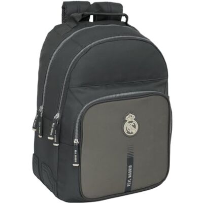 safta Real Madrid 3. Team 24/25 Schulrucksack für Kinder, ideal für Kinder verschiedener Altersgruppen, bequem und vielseitig, Qualität und Widerstandsfähigkeit, 32 x 15 x 42 cm, grau, M, Casual safta Real Madrid 3. Team 24/25 Schulrucksack für Kinder, ideal für Kinder verschiedener Altersgruppen, bequem und vielseitig, Qualität und Widerstandsfähigkeit, 32 x 15 x 42 cm, grau, M, Casual