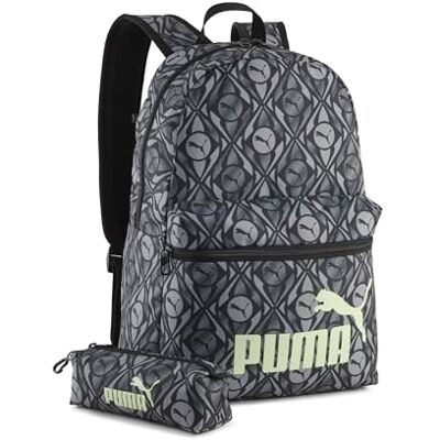 Puma Jugendliche Und Erwachsene Phase 20 l Rucksack-Set OneSize, Black Apple Spritz Football AOP Green Puma Jugendliche Und Erwachsene Phase 20 l Rucksack-Set OneSize, Black Apple Spritz Football AOP Green