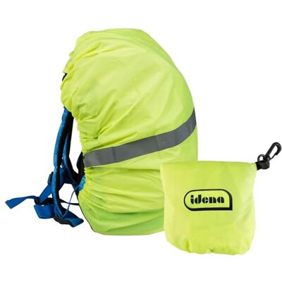 Idena 22077 Regenschutz-Hülle für Rucksäcke und Schulranzen, Neongelb mit Reflektor-Streifen, Universal-Größe mit Gummizug, wasserabweisend, inkl. Aufbewahrungsbeutel und Karabiner Idena 22077 Regenschutz-Hülle für Rucksäcke und Schulranzen, Neongelb mit Reflektor-Streifen, Universal-Größe mit Gummizug, wasserabweisend, inkl. Aufbewahrungsbeutel und Karabiner