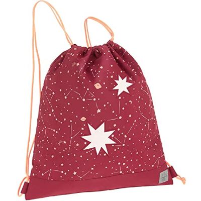 LÄSSIG Kinder Turnbeutel mit Kordelzug Rucksackfunktion Sportbeutel Schule Kindergarten/Mini String Bag Magic Bliss Girls, Rot, 35 x 0,3 x 39 cm LÄSSIG Kinder Turnbeutel mit Kordelzug Rucksackfunktion Sportbeutel Schule Kindergarten/Mini String Bag Magic Bliss Girls, Rot, 35 x 0,3 x 39 cm