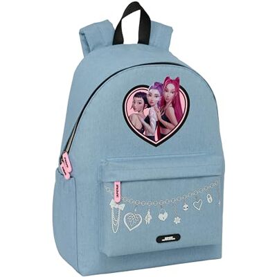 safta K-Pop Demon Hunters HUNTR/X Rucksack für Laptops mit 35,8 cm (14,1 Zoll), ideal für Jugendliche verschiedener Altersgruppen, bequem und vielseitig, Widerstandsfähigkeit, 31 x 13 x 43 cm safta K-Pop Demon Hunters HUNTR/X Rucksack für Laptops mit 35,8 cm (14,1 Zoll), ideal für Jugendliche verschiedener Altersgruppen, bequem und vielseitig, Widerstandsfähigkeit, 31 x 13 x 43 cm