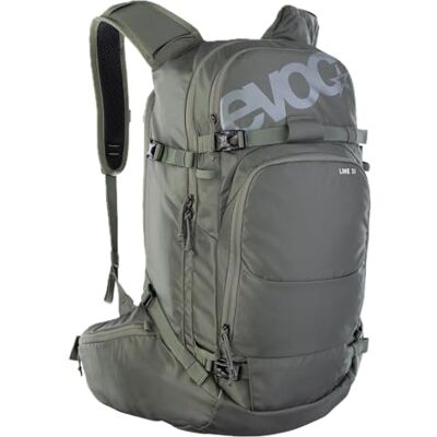 EVOC LINE 30 All-Mountain-Tragerucksack (NEURALITE SYSTEM, Skihalterung, separates Lawinenfach mit Notfallplan, leicht zugängliches Hauptfach, BODDY HUGGING), Dark Olive EVOC LINE 30 All-Mountain-Tragerucksack (NEURALITE SYSTEM, Skihalterung, separates Lawinenfach mit Notfallplan, leicht zugängliches Hauptfach, BODDY HUGGING), Dark Olive