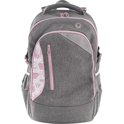 Eberhard Faber 577626 Schulrucksack Teenager grau-rosa, X-Style, 30 Liter Volumen Eberhard Faber 577626 Schulrucksack Teenager grau-rosa, X-Style, 30 Liter Volumen