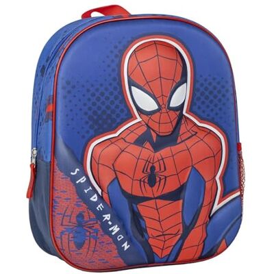 CERDÁ LIFE'S LITTLE MOMENTS Spider-Man-Schulrucksack für Kinder mit blauem und rotem Design – robuster und leichter Spiderman-Rucksack mit großem Fach und gepolsterten Trägern CERDÁ LIFE'S LITTLE MOMENTS Spider-Man-Schulrucksack für Kinder mit blauem und rotem Design – robuster und leichter Spiderman-Rucksack mit großem Fach und gepolsterten Trägern