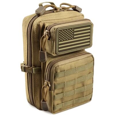 LIVANS Taktische Molle-Utility-Tasche, EDC-Werkzeugtasche, Taktische Handytaschen, Mini-Taillentaschen, medizinisches EDC IFAK Pack, Mini-Design von 3-Tage-Rucksack LIVANS Taktische Molle-Utility-Tasche, EDC-Werkzeugtasche, Taktische Handytaschen, Mini-Taillentaschen, medizinisches EDC IFAK Pack, Mini-Design von 3-Tage-Rucksack