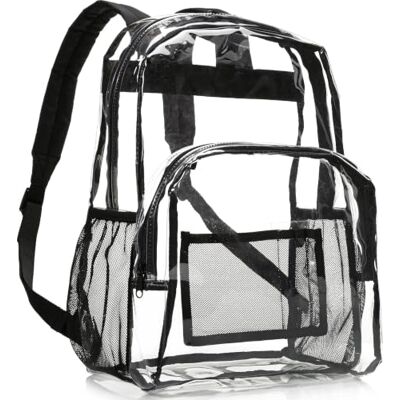 Amazon Basics Schulrucksack - Transparent PVC Amazon Basics Schulrucksack - Transparent PVC