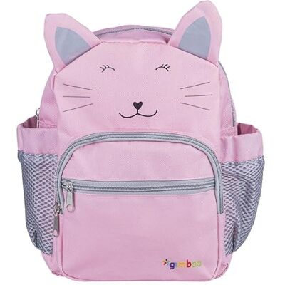 gimboo Kinderrucksack Sweet Animals/Schulrucksac/Dreikammerig/Mit Brustgurt/26 x20 x 9 cm/Kätzchen/Rosa/Grundschule/Jungen Mädchen/Schulausflug/die Schule, Kindergarten gimboo Kinderrucksack Sweet Animals/Schulrucksac/Dreikammerig/Mit Brustgurt/26 x20 x 9 cm/Kätzchen/Rosa/Grundschule/Jungen Mädchen/Schulausflug/die Schule, Kindergarten