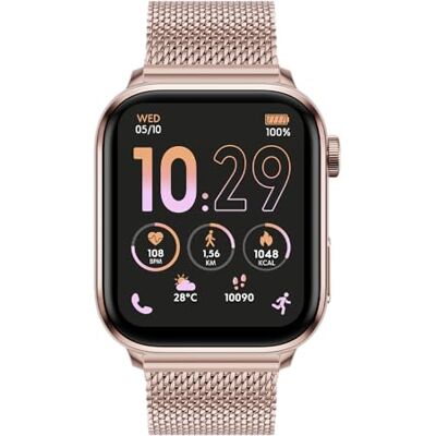 ICE-WATCH Ice smart 3.0 Rose Gold Milanese 1.78 AMOLED GPS Rechteckige, roségoldene Connected Watch für Damen mit Metallarmband 024304 (1.78 Zoll) ICE-WATCH Ice smart 3.0 Rose Gold Milanese 1.78 AMOLED GPS Rechteckige, roségoldene Connected Watch für Damen mit Metallarmband 024304 (1.78 Zoll)