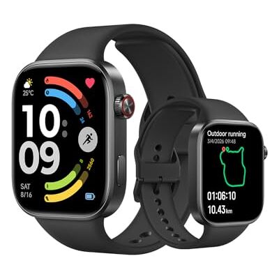 XIAOMI Redmi Watch 6 Smartwatch Damen/Herren, 2.07'' AMOLED, Fitnesstracker mit Herzfrequenz-/Schlaf-/Stressüberwachung, 150+ Sportmodi, 24 Tage Akkulaufzeit, 5ATM, GPS, Android&iOS, Black XIAOMI Redmi Watch 6 Smartwatch Damen/Herren, 2.07'' AMOLED, Fitnesstracker mit Herzfrequenz-/Schlaf-/Stressüberwachung, 150+ Sportmodi, 24 Tage Akkulaufzeit, 5ATM, GPS, Android&iOS, Black