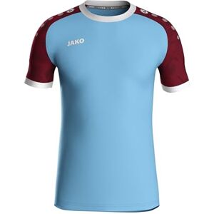 JAKO Iconic Trikot Kinder Lightblue, Weinrot, Gr. 128 Nachhaltiges Sport Shirt Kurzarm aus 100% recyceltem Polyester, Feuchtigkeitstransportierend JAKO Iconic Trikot Kinder Lightblue, Weinrot, Gr. 128 Nachhaltiges Sport Shirt Kurzarm aus 100% recyceltem Polyester, Feuchtigkeitstransportierend