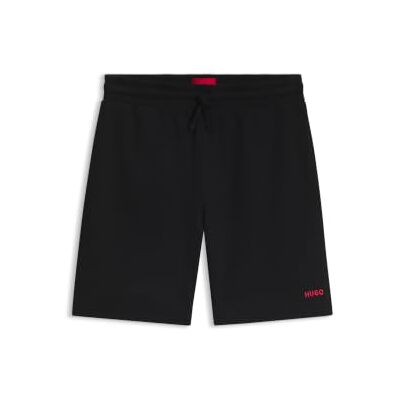 HUGO Herren Geek Sz35 Ledergürtel mit roten Nähten und Logo-Schließe HUGO Herren Geek Sz35 Ledergürtel mit roten Nähten und Logo-Schließe