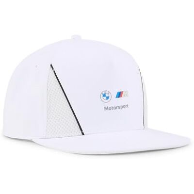 Puma Unisex BMW MMS Flat Brim Cap Flat Brim Caps, White, Puma Unisex BMW MMS Flat Brim Cap Flat Brim Caps, White,