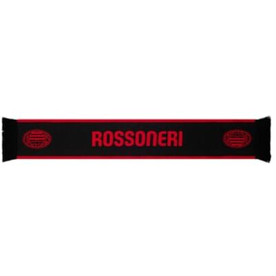 A.C. Milan Schal mit Rossoneri-Schriftzug, offizielles Produkt A.C. Milan Schal mit Rossoneri-Schriftzug, offizielles Produkt